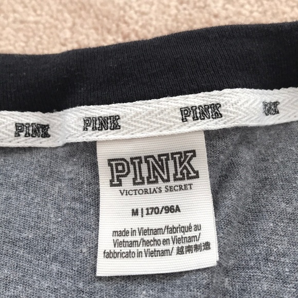 Grey And Black Plain T-Shirt From Pink - Picture 2 of 3